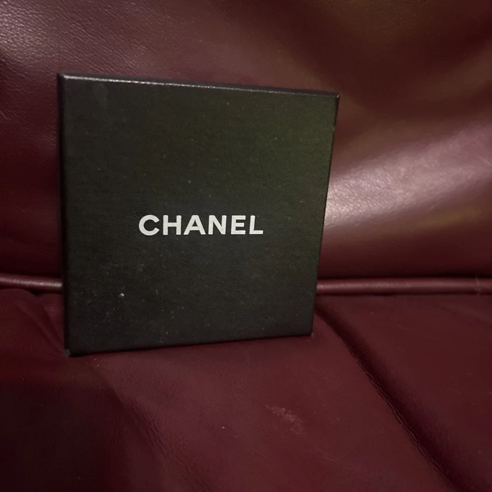 Chanel Authentic EMPTY‎ Small Black Storage Gift Box with and White Ribbon
